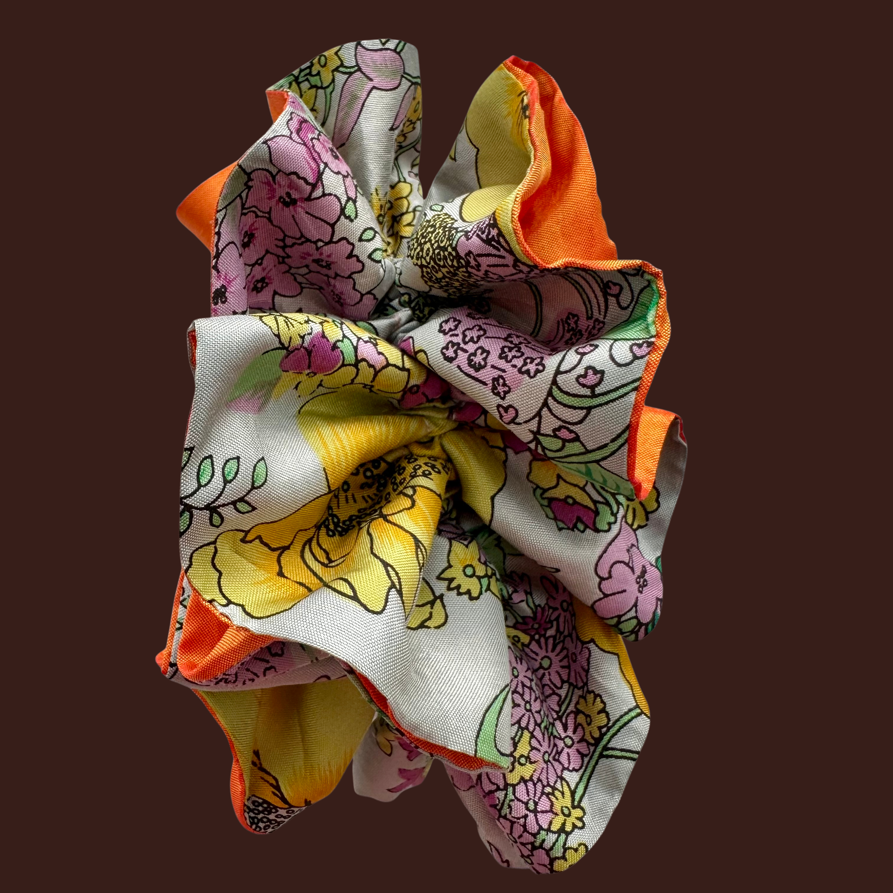 Silk Bloom Scrunchie- Amy