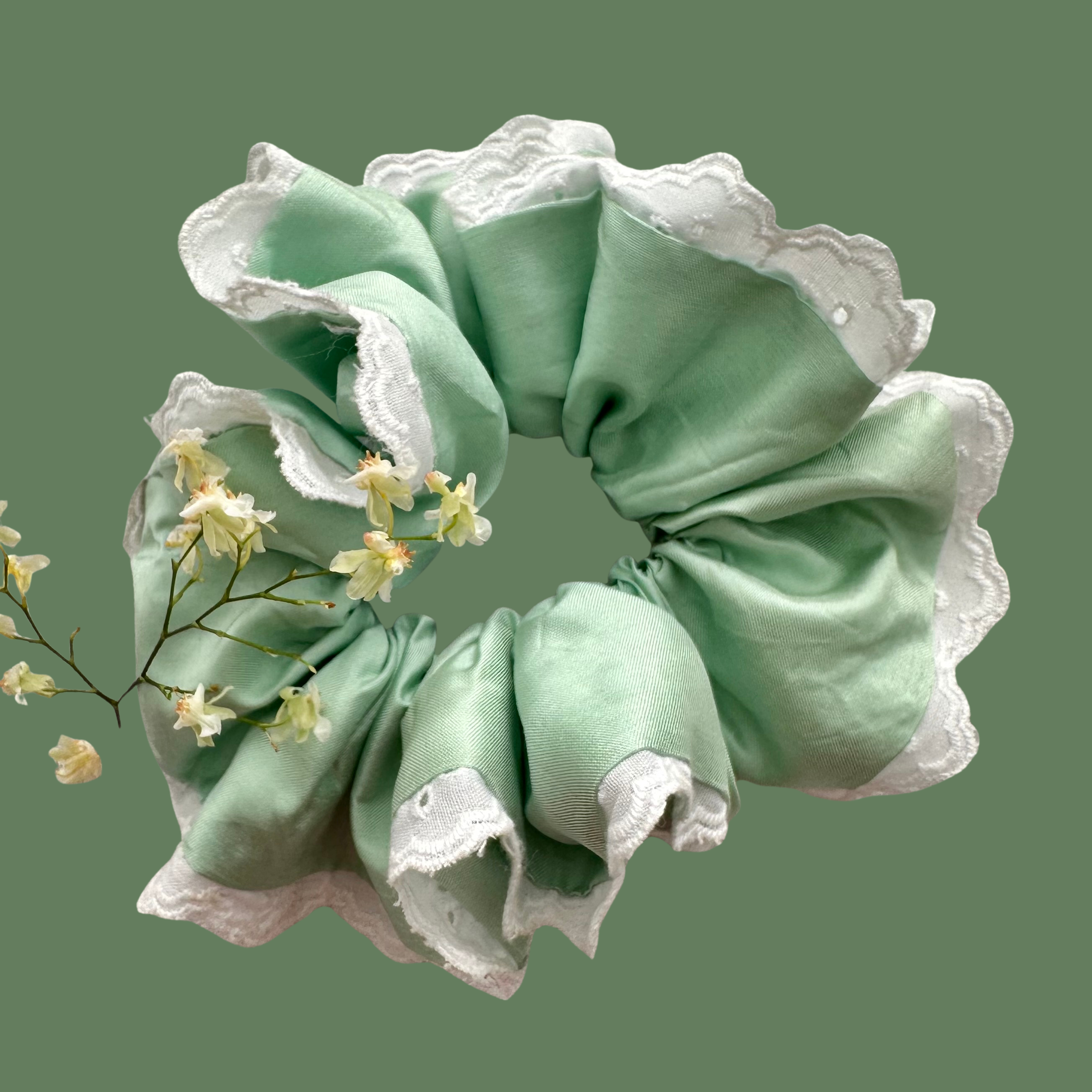 Silk Bloom Scrunchie- Cleo