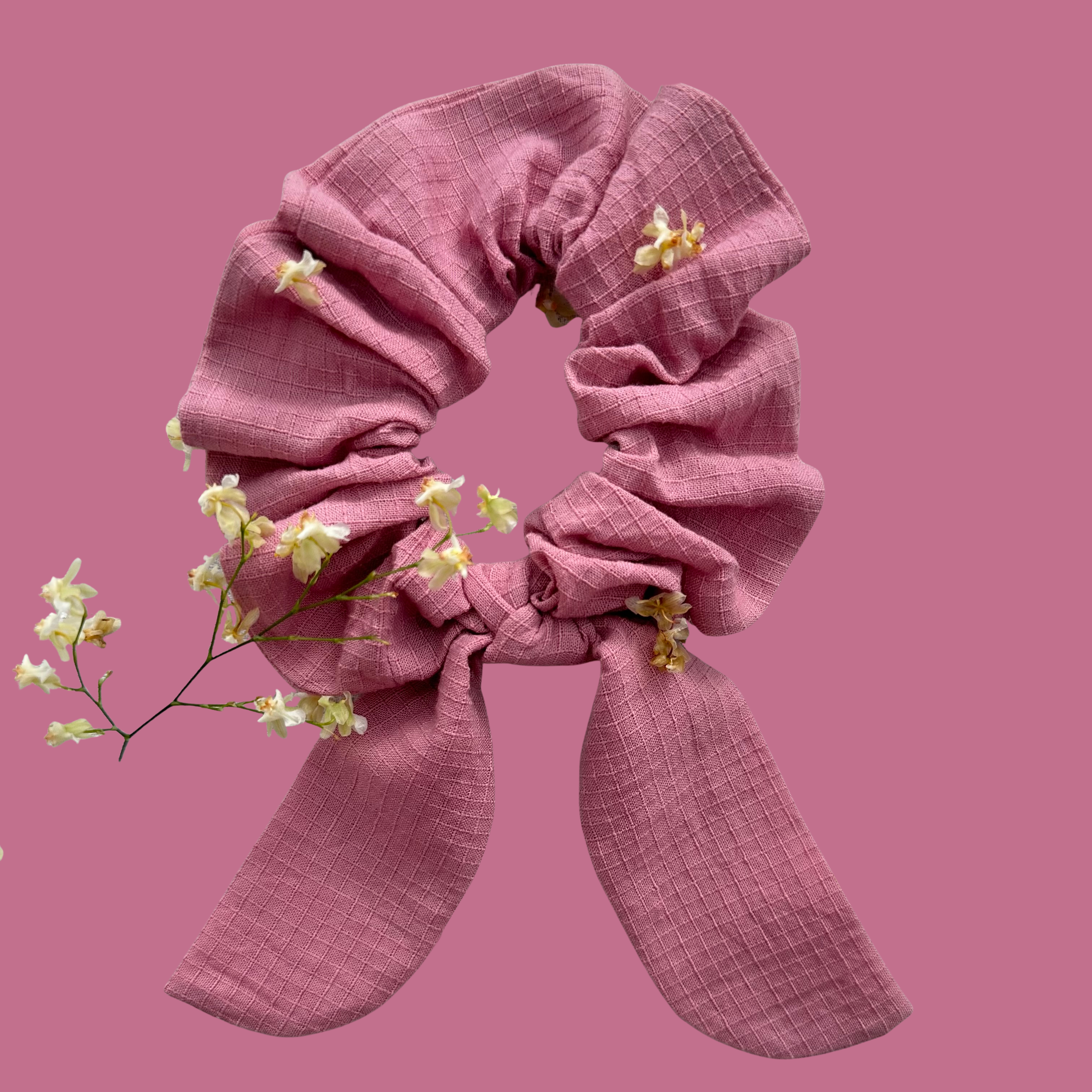 Petite Bow Scrunchie- Elisa
