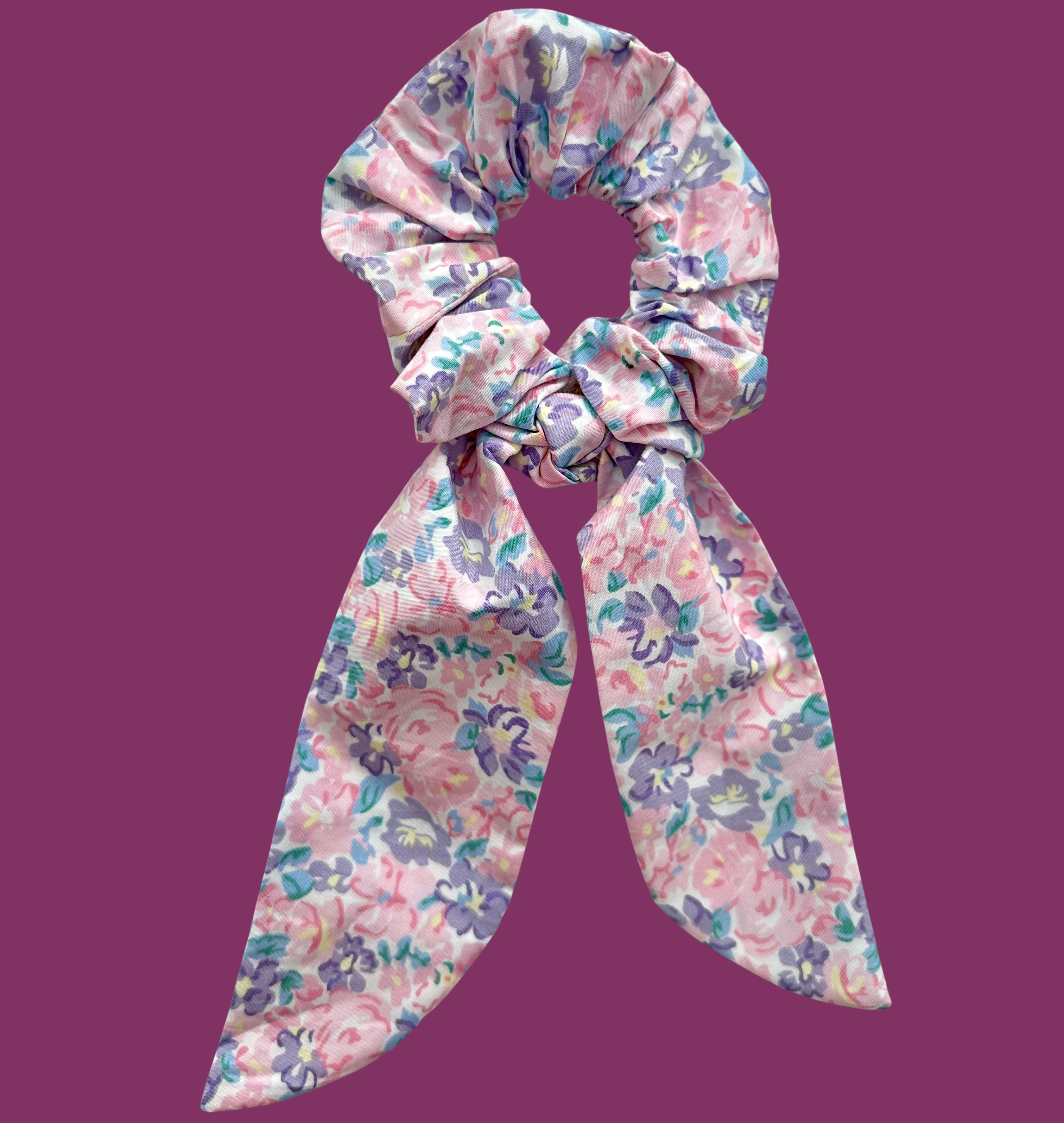 Bow Scrunchie- Iris