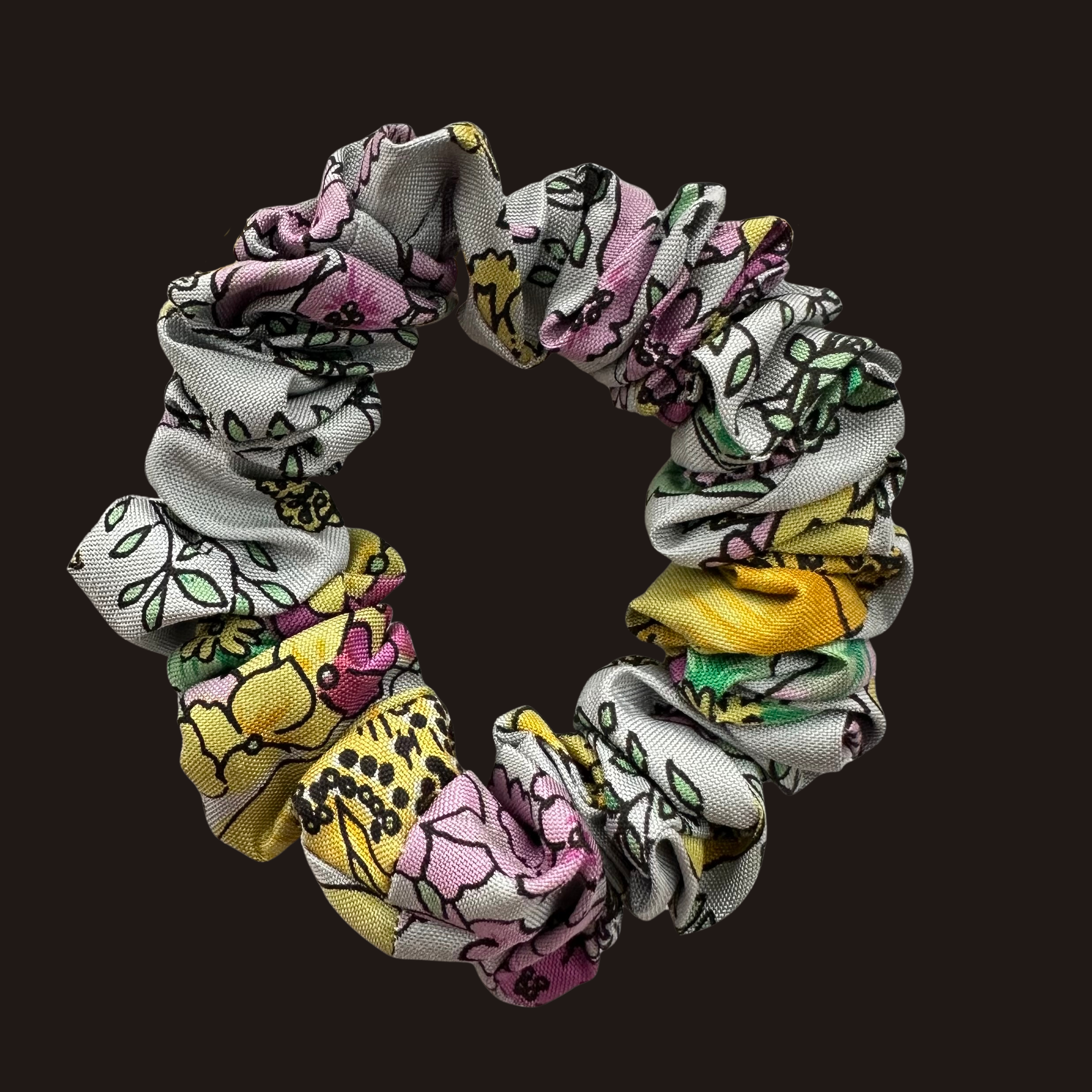 Silk Slim Scrunchie- Julia