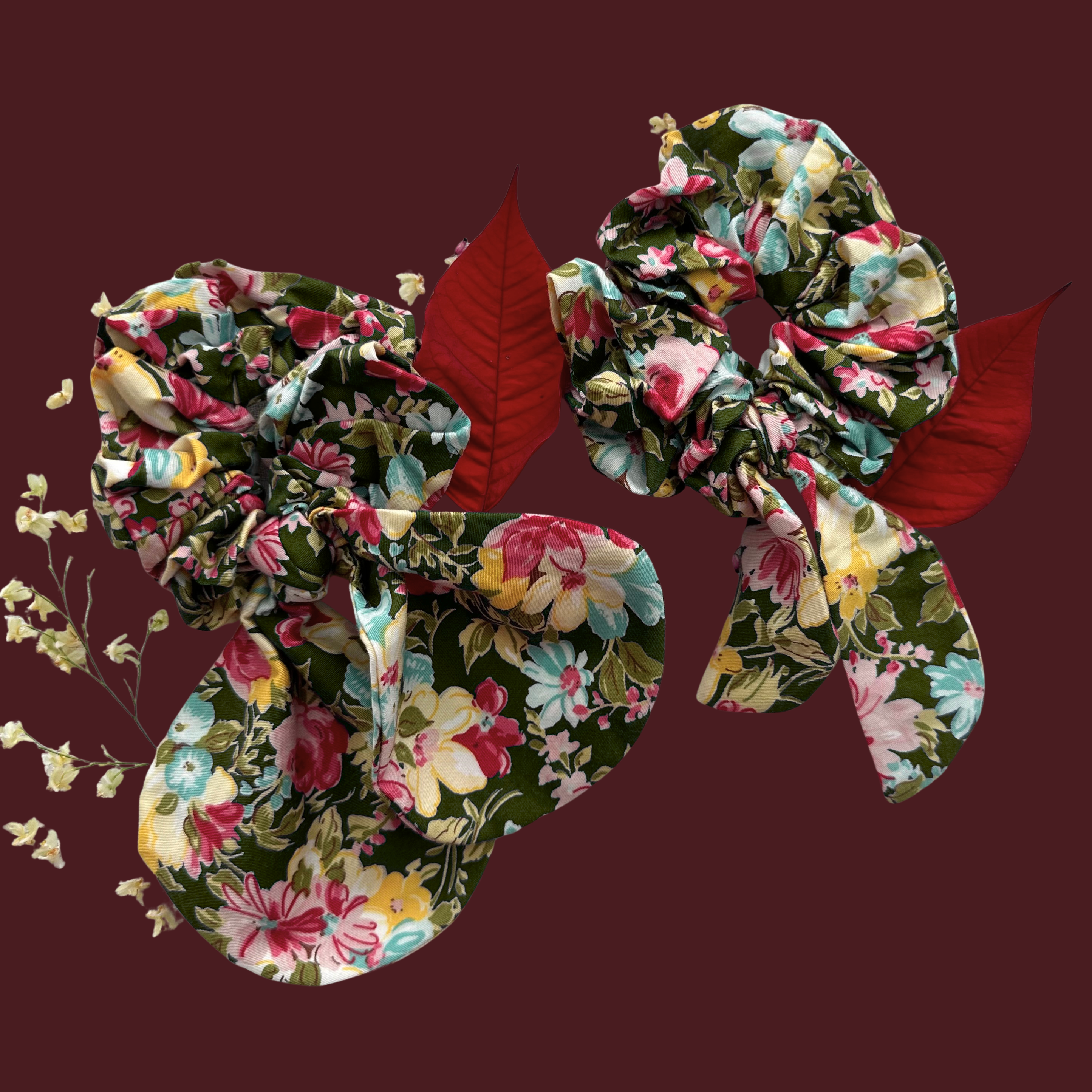 Petite Bow Scrunchie- Gloria