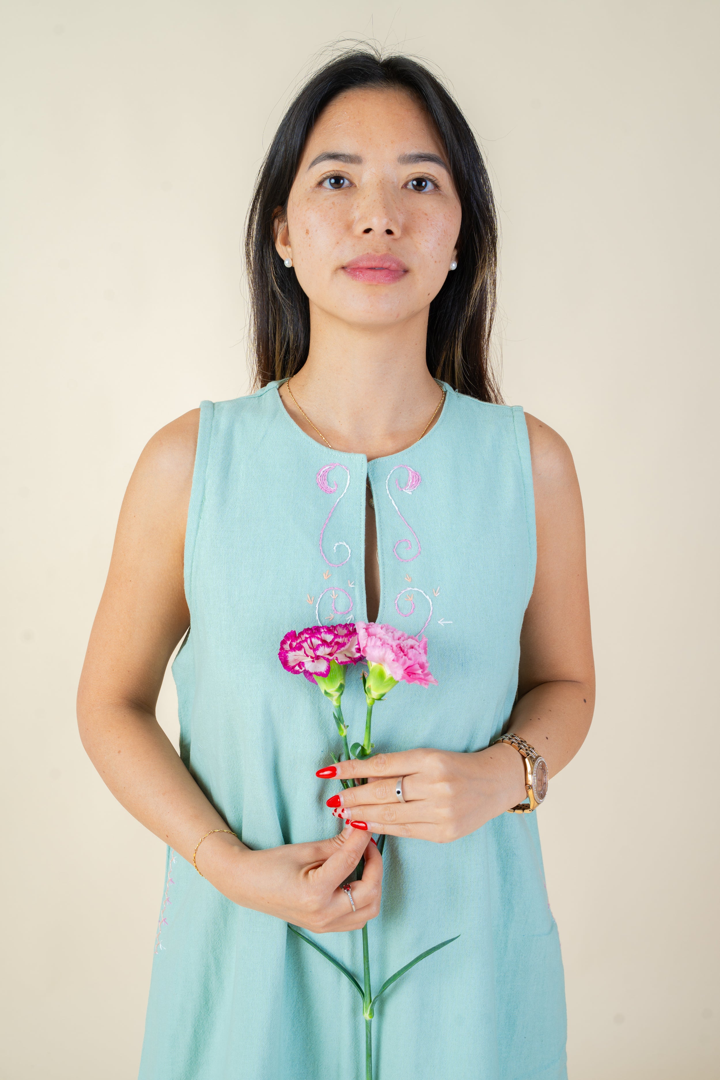 Anja Soft Ritual Dress Embroidered