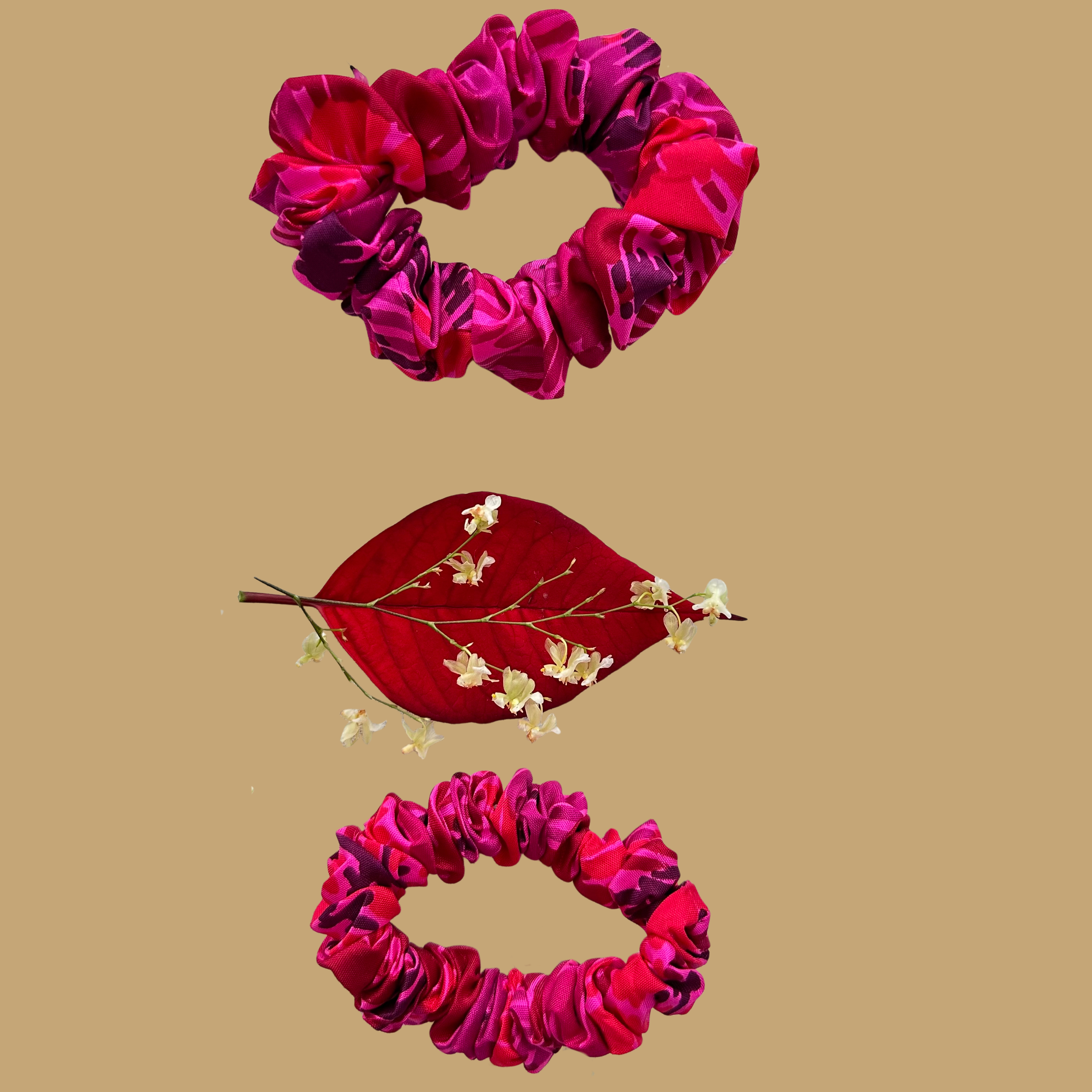 Silk Slim Scrunchie- Venessa small