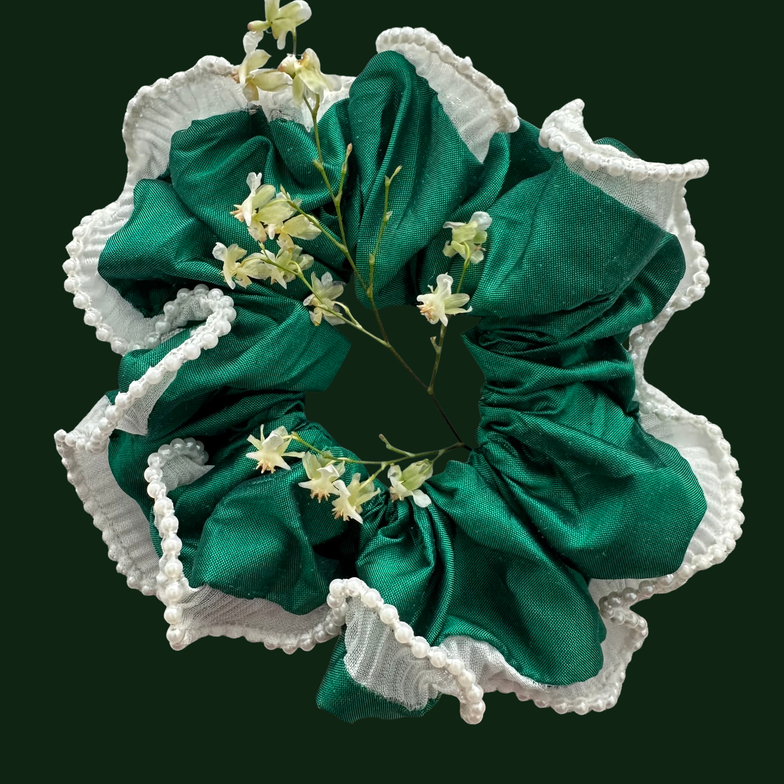 Silk  Bloom Scrunchie- Chiara