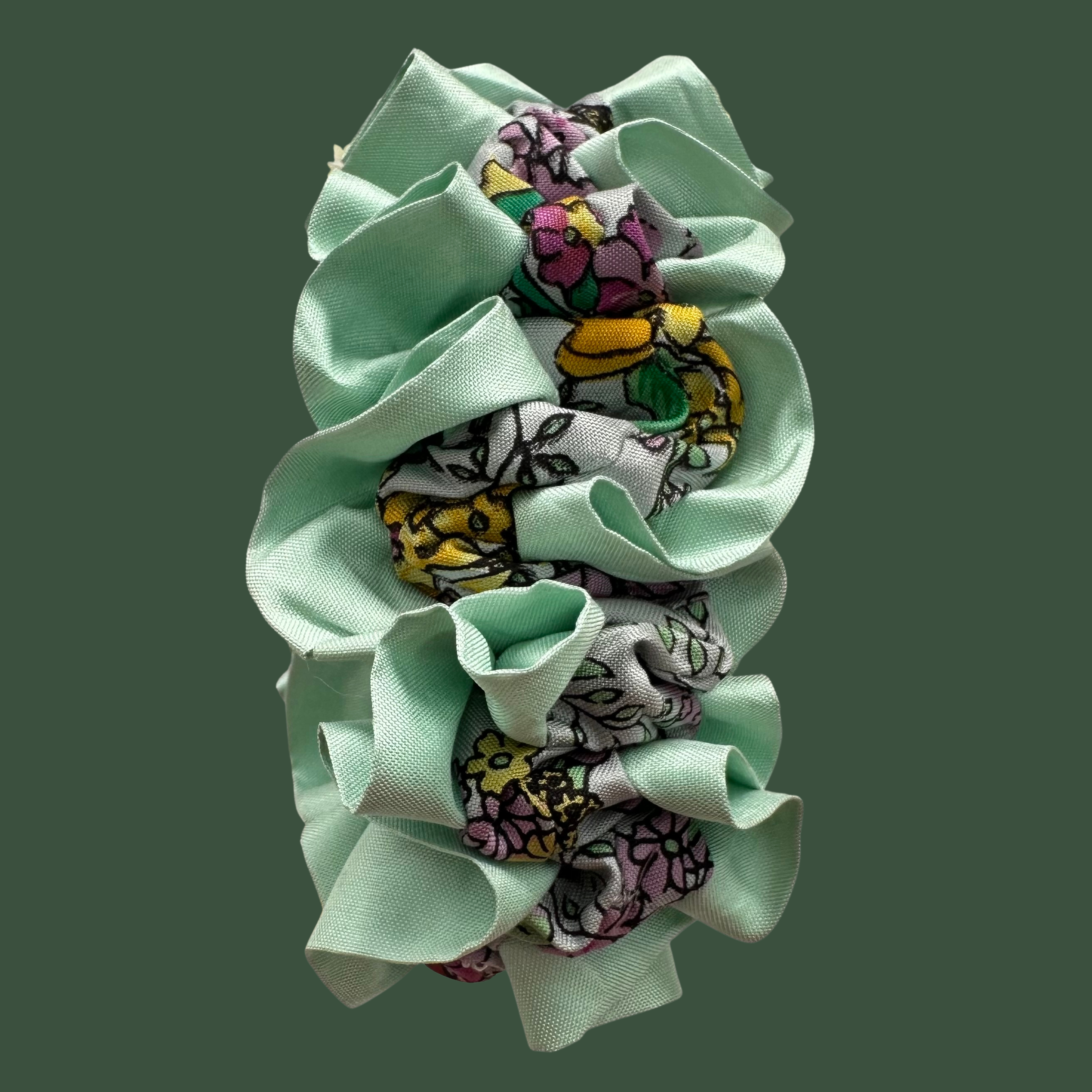 Silk  Bloom Scrunchie- Céline