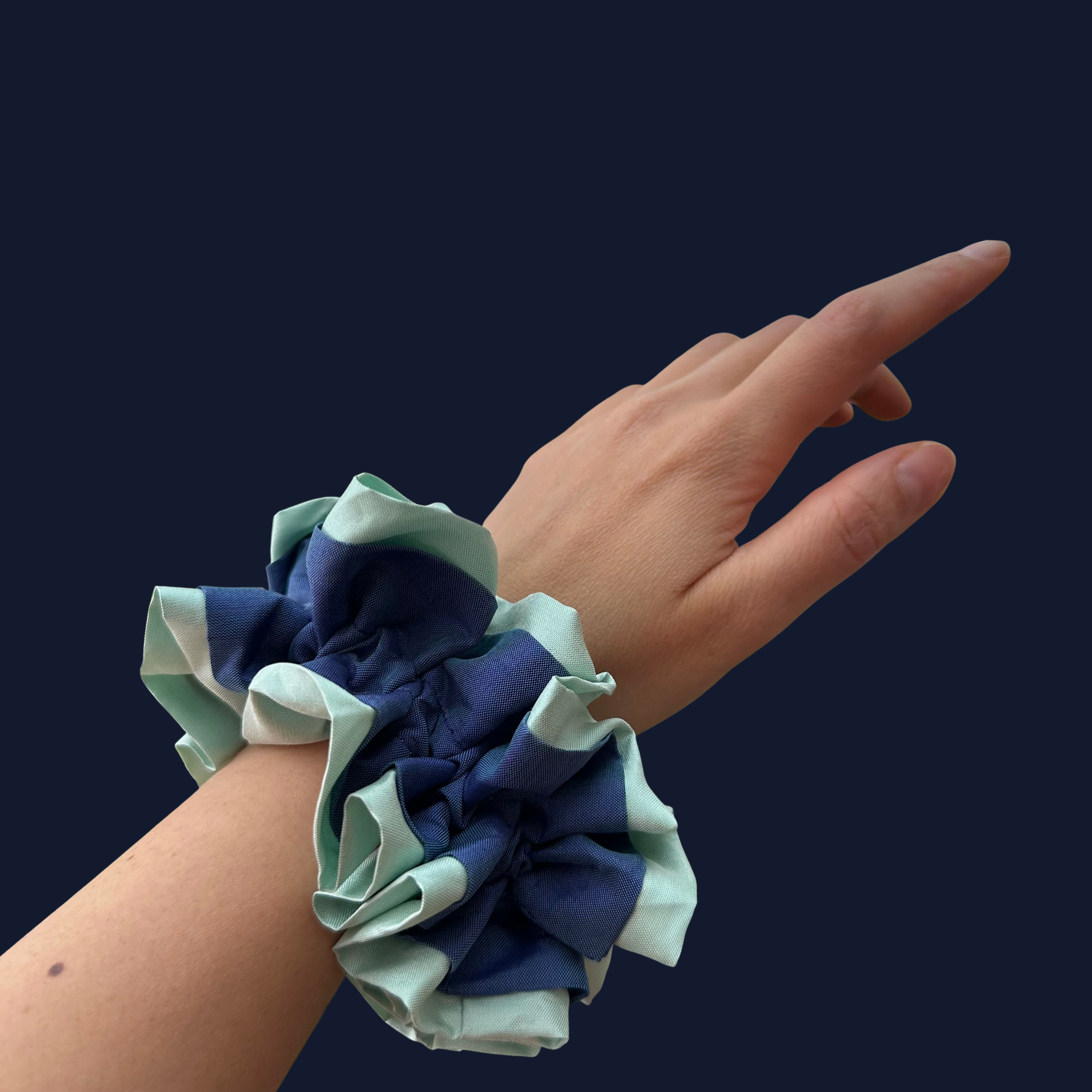 Silk  Bloom Scrunchie- Flavia