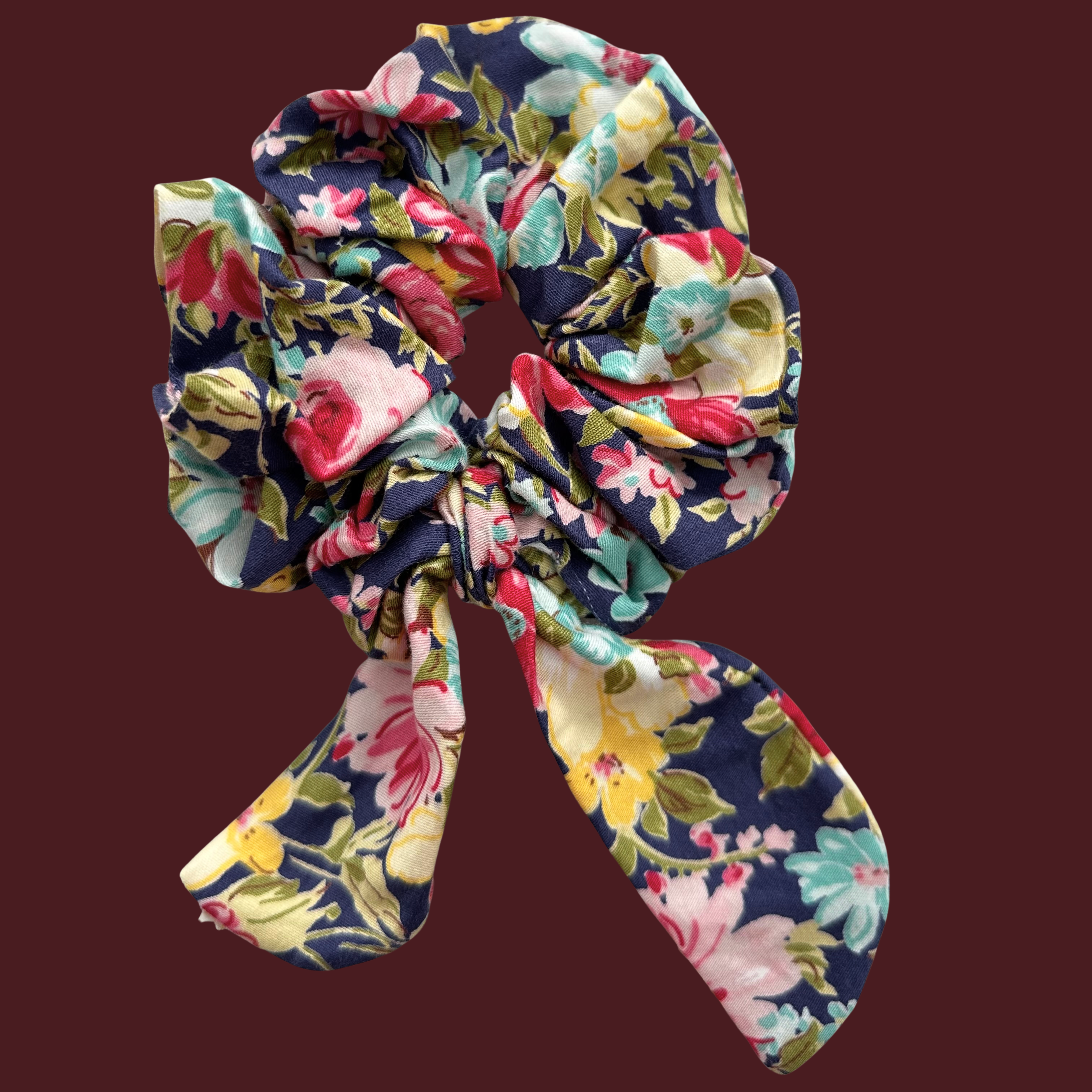 Petite Bow  Scrunchie- Gloria