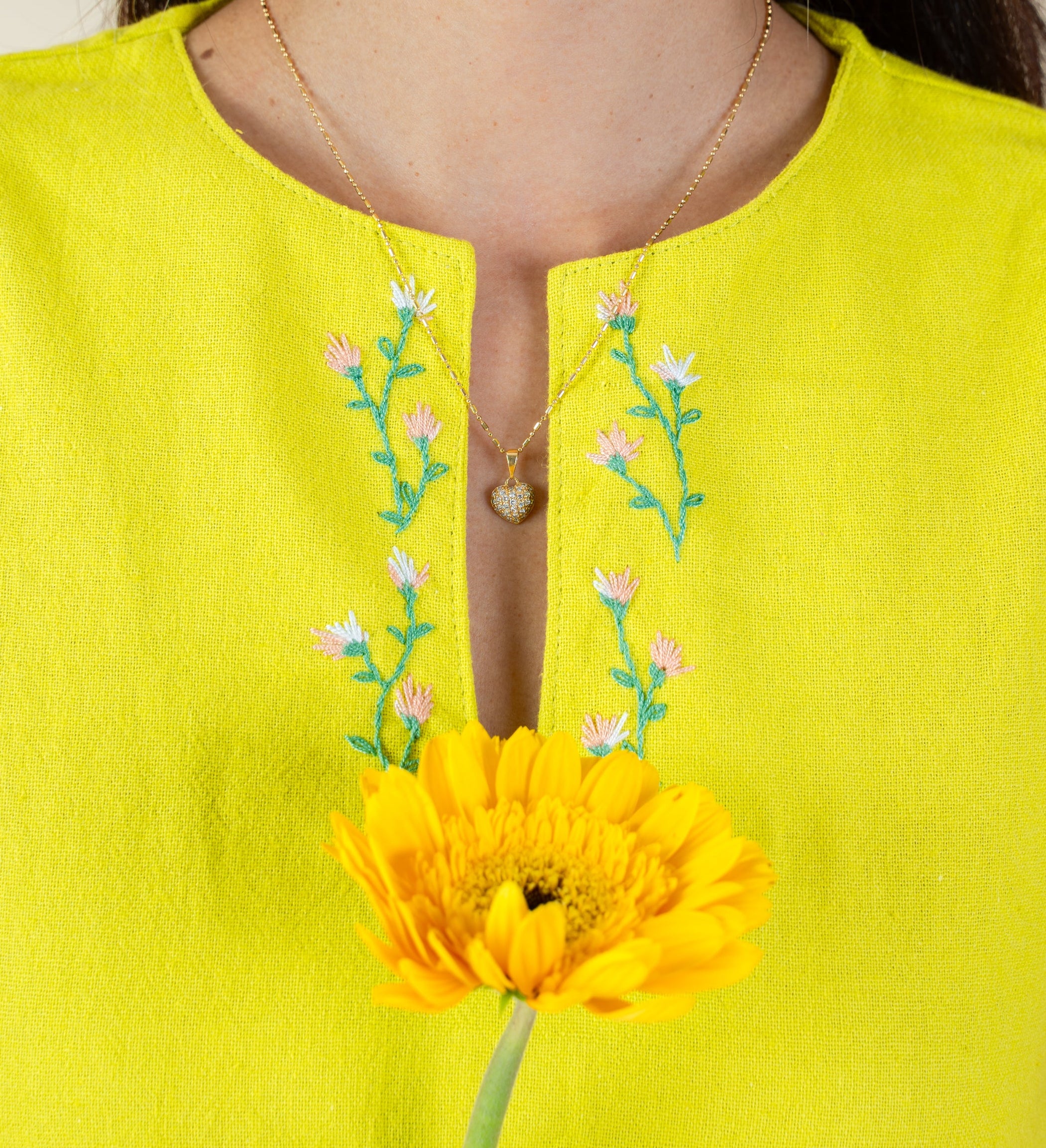 Irene Soft  Ritual Dress- Embroidered Back